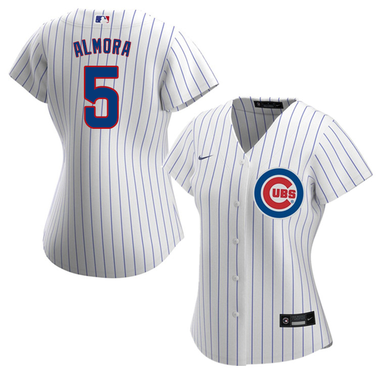 Nike Women #5 Albert Almora Chicago Cubs Baseball Jerseys Sale-White